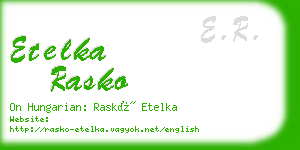 etelka rasko business card